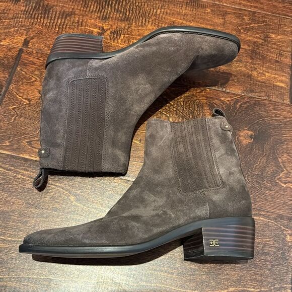 NWOT - Sam Edelman Bronson Booties in Warm Mocha - Picture 2 of 6